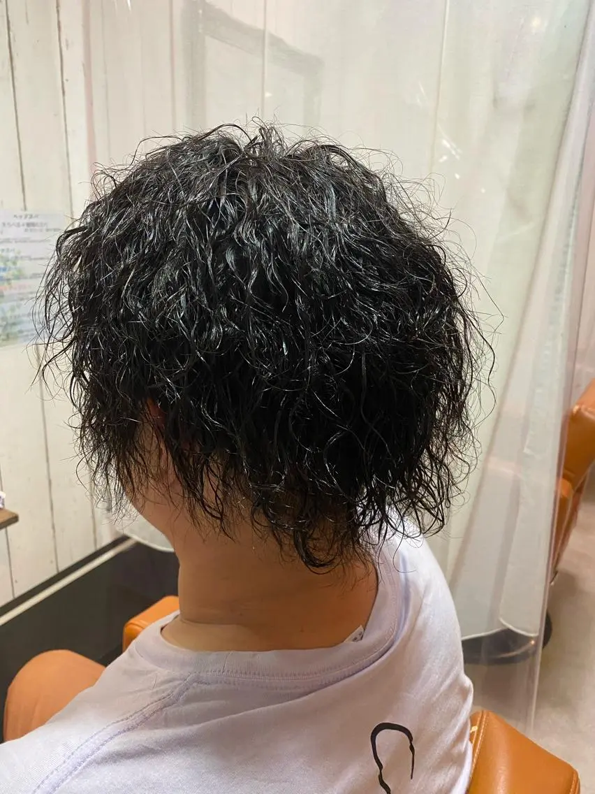 パーマ メンズ メンズパーマ カット パーマ 岡垣 幸汰のヘアスタイル