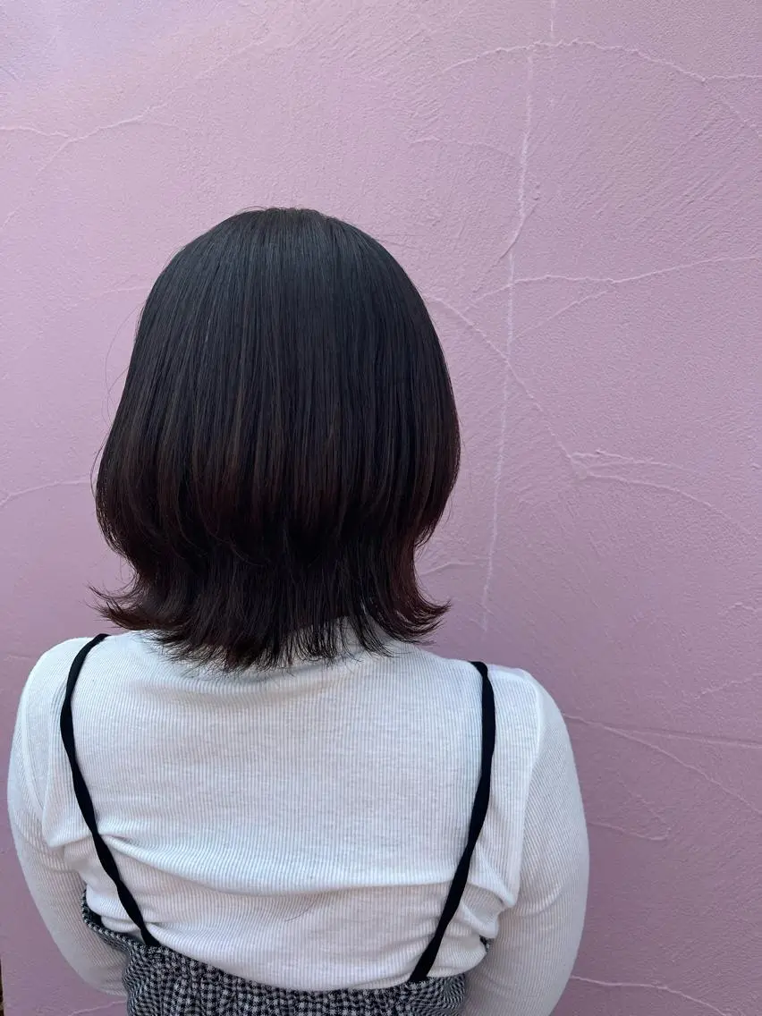 ミディアム ウルフカット カット ヘッドスパ ♡ナナコ♡ レイヤー /ブリーチ/艶髪のヘアスタイル