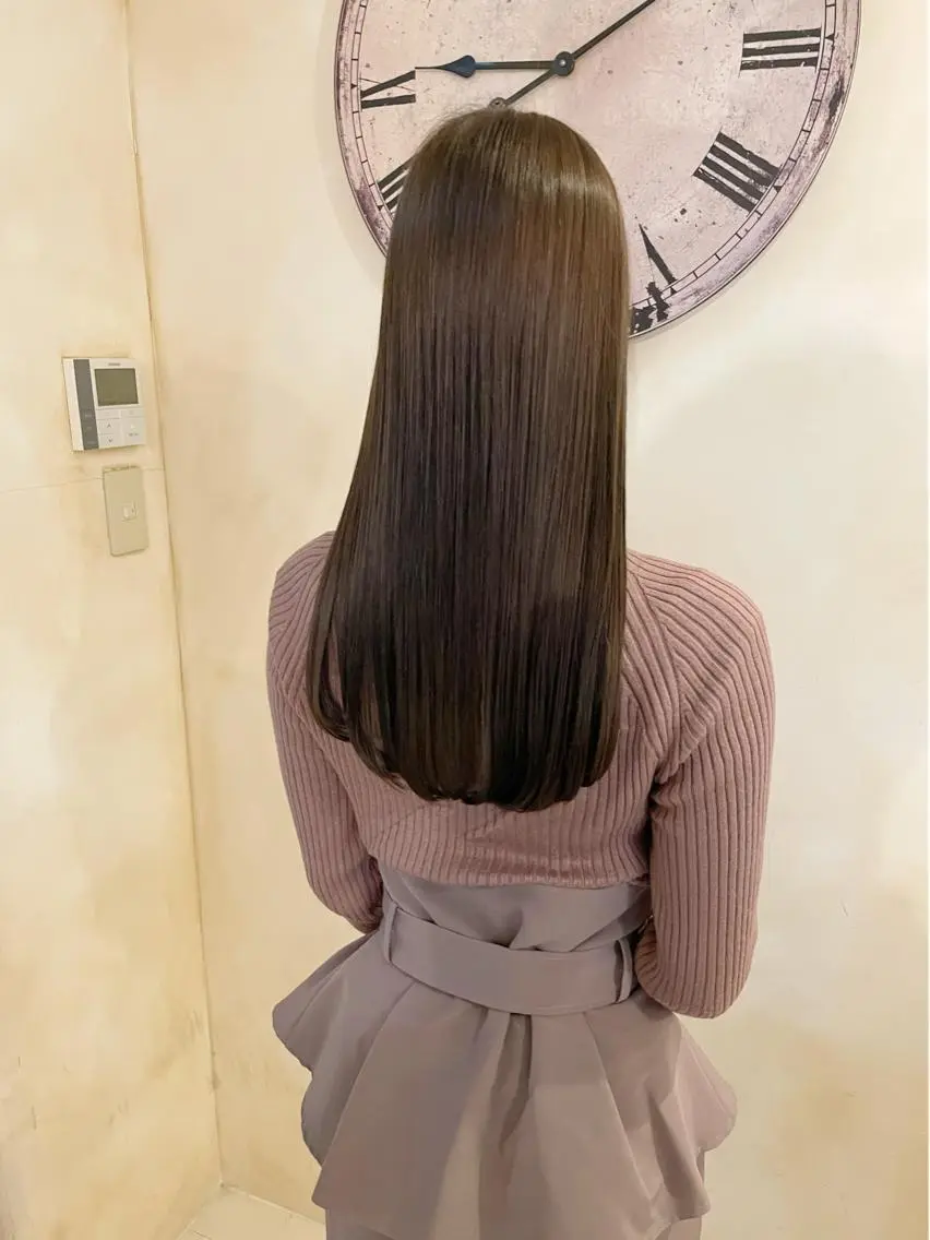 ロング カラー カット ヘアカラー トリートメント 古田 昂也のヘアスタイル