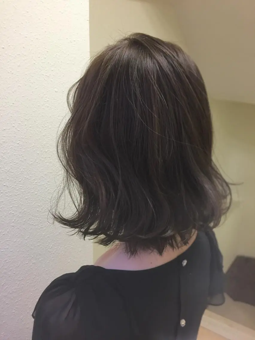 ミディアム カラー ヘアアレンジ クボキ サヤのヘアスタイル