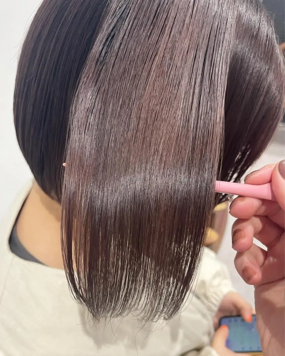 ショート パープルカラー minatsu 東京の技術を京都でのヘアスタイル