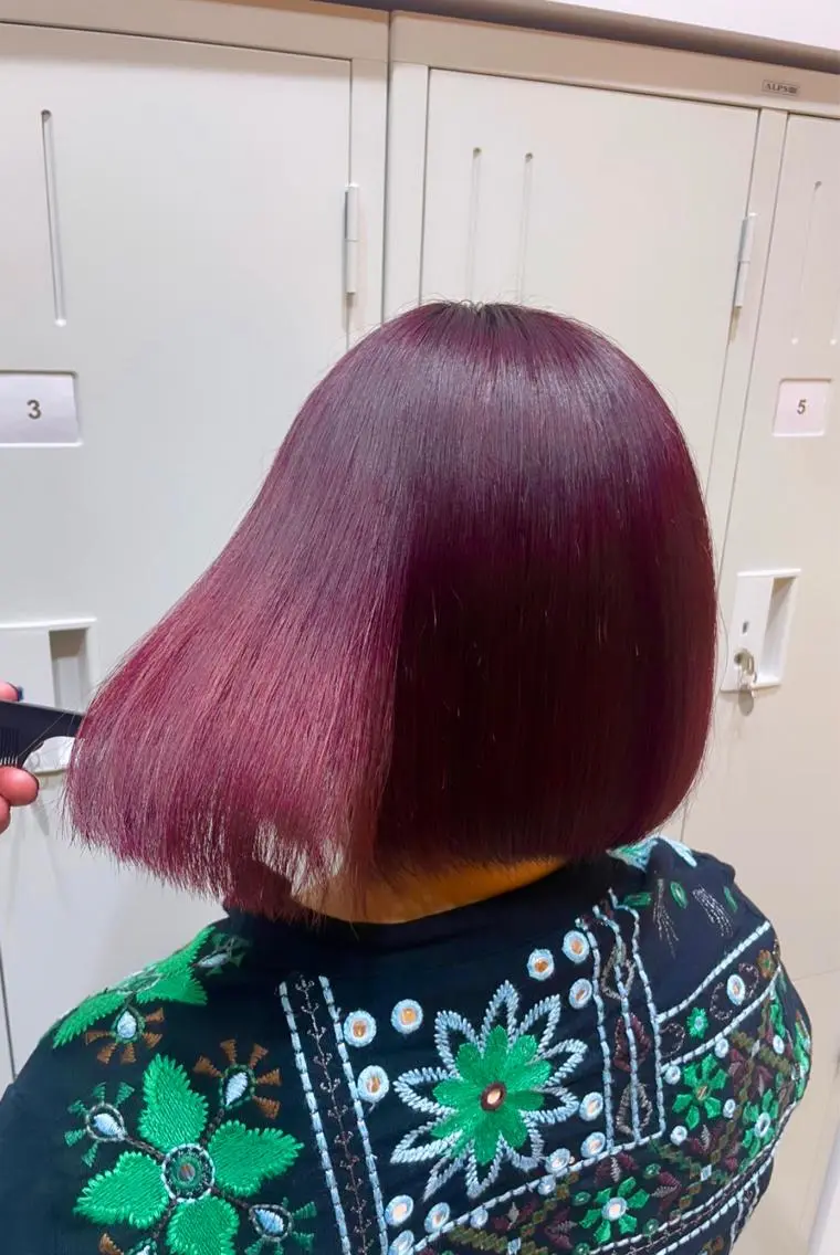 ショート カラー ヘアカラー トリートメント 湯田 竜也のヘアスタイル