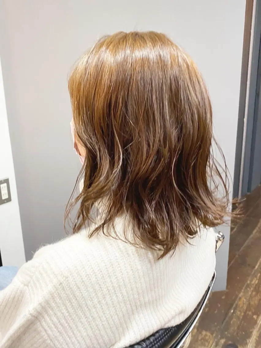 ミディアム カラー ヘアアレンジ ヘアカラー トリートメント ヘッドスパ ✨前田 優・2拠点✨ ✨恵比寿・札幌店✨のヘアスタイル