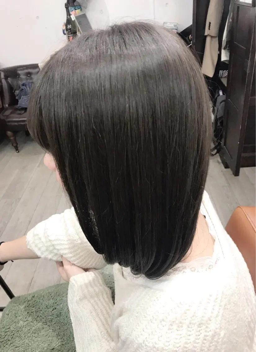 カラー オリーブグレー カット ヘアカラー トリートメント ヘッドスパ グレージュ/髪質改善 Yamato.hのヘアスタイル