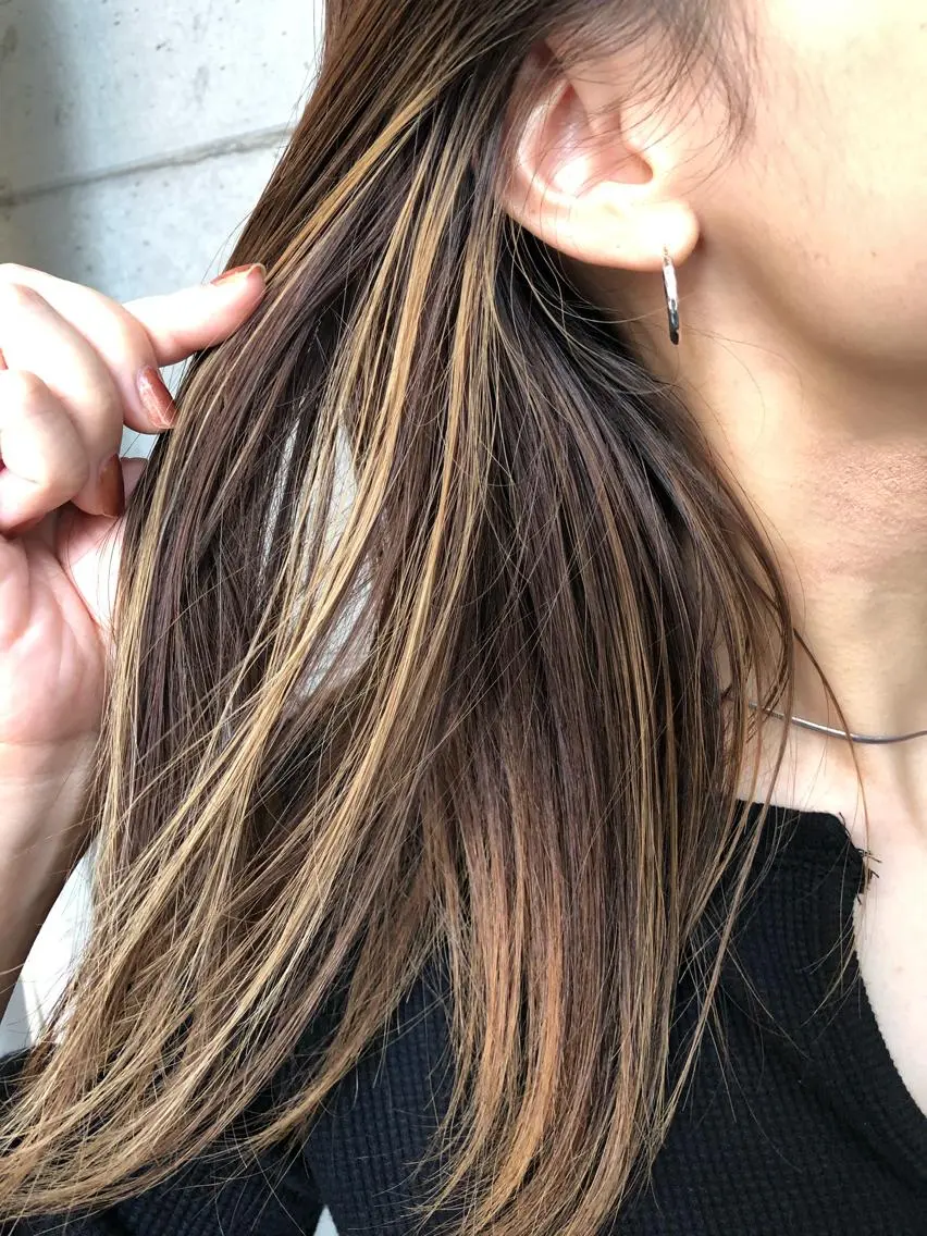 ミディアム カット ヘアカラー SATO YUKA🌟のヘアスタイル
