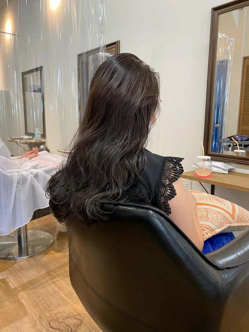 ロング カラー 馬場 涼平のヘアスタイル