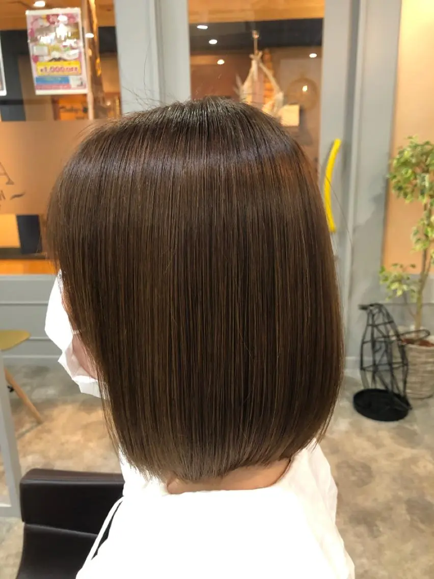 ミディアム カラー カット ヘアカラー トリートメント hair care ACRO店長　谷のヘアスタイル