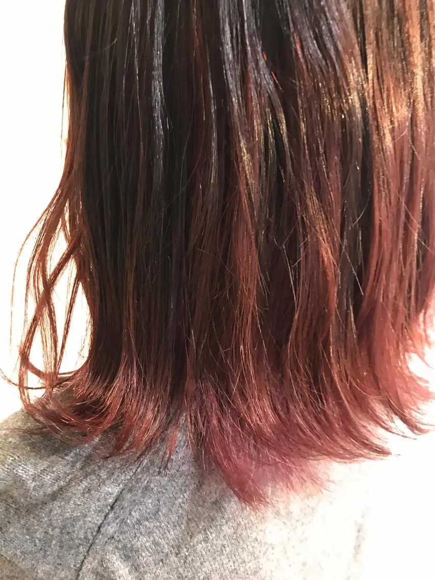 カラー バレイヤージュ グラデーションカラー ピンクカラー ヘアカラー トリートメント 【似合わせカット】 松尾一気のヘアスタイル