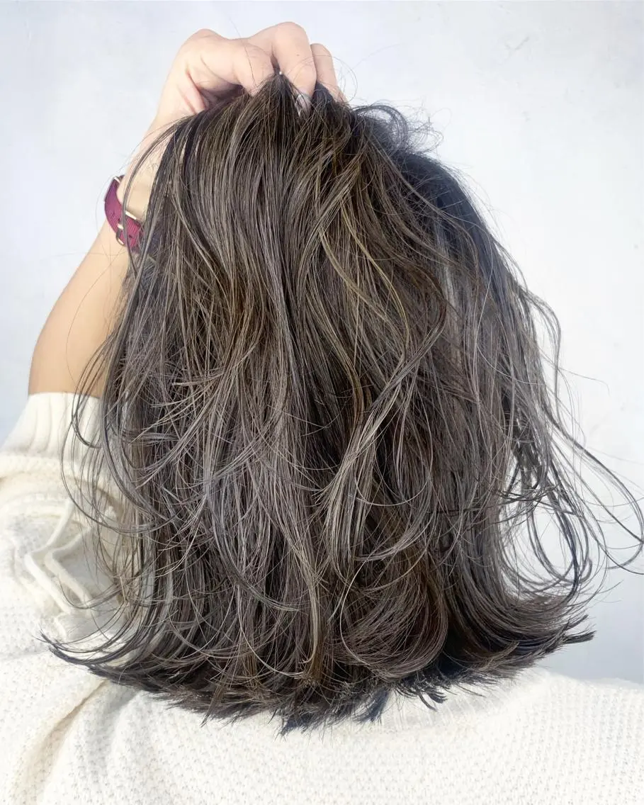ミディアム ヘアカラー トリートメント 沖縄東京2拠点美容師 mamicoのヘアスタイル