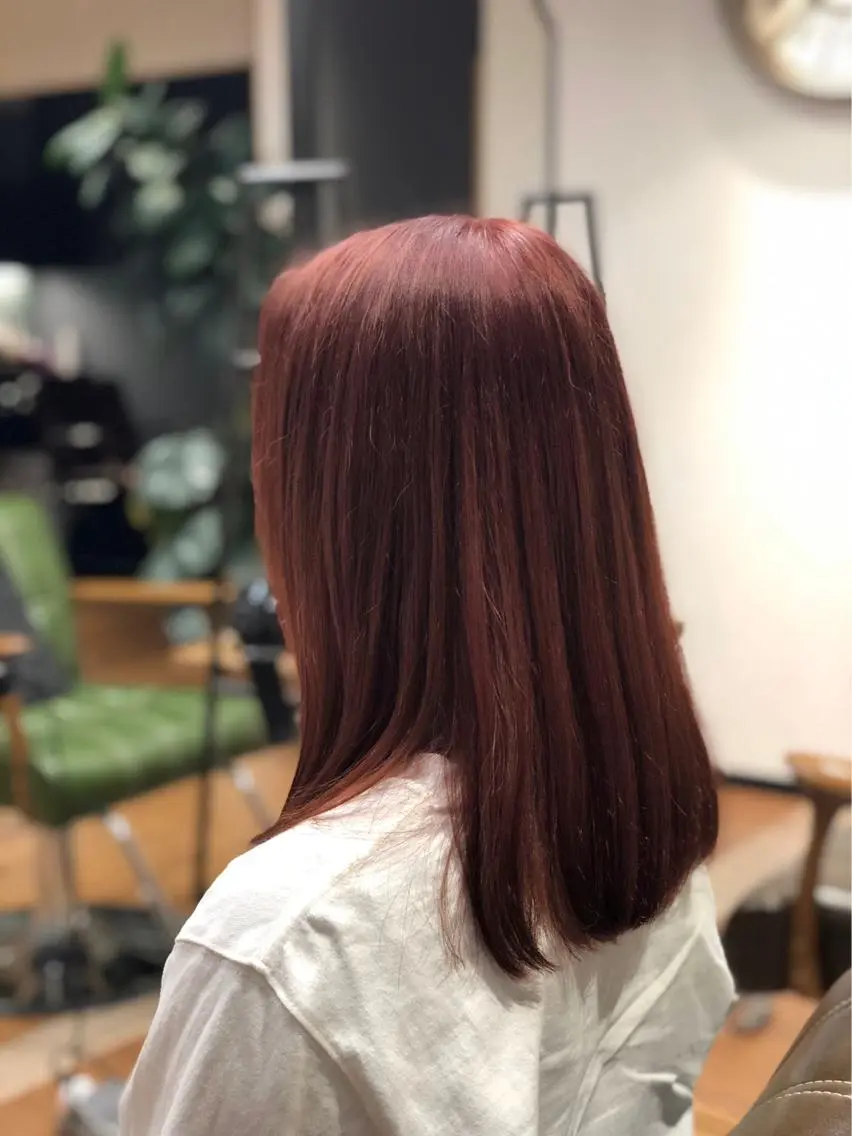 ミディアム カラー 山﨑 優真のヘアスタイル