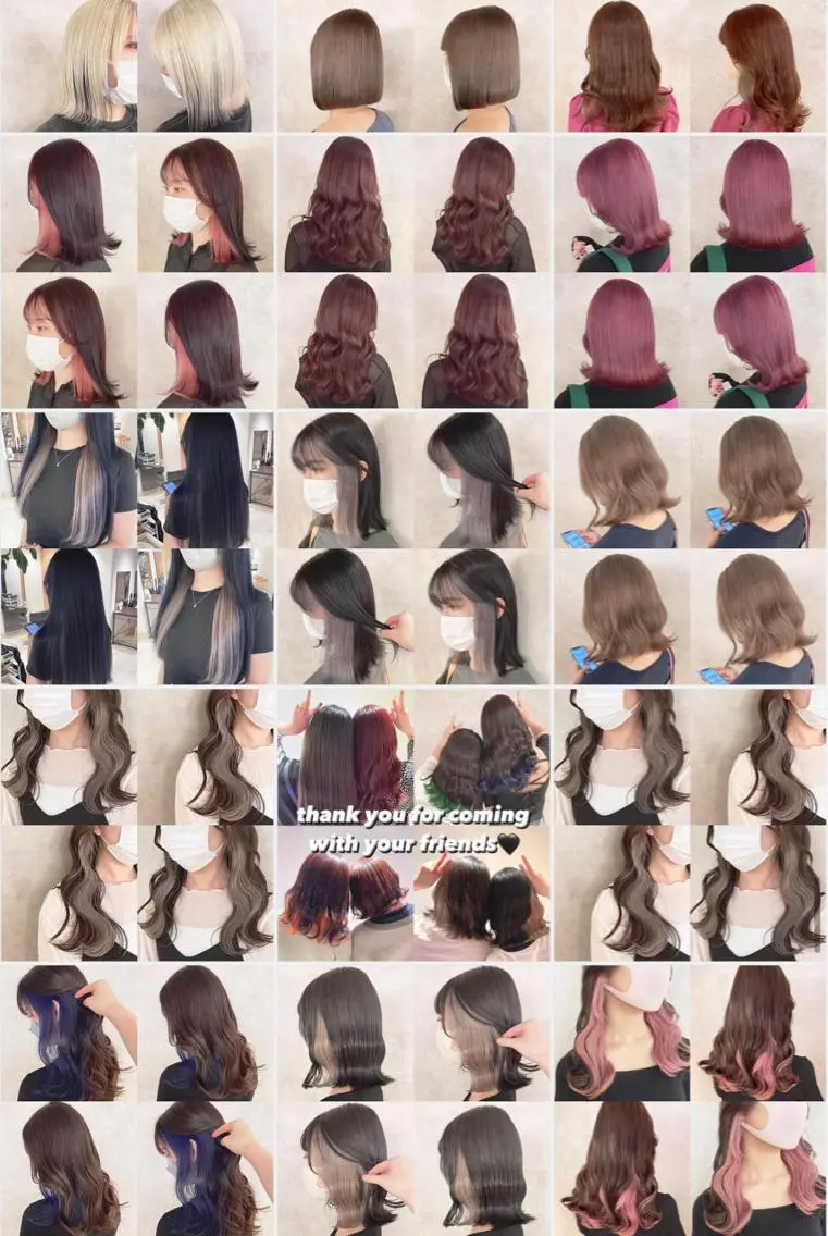 カラー ヘアカラー トリートメント 渋谷:インナーカラー ／🍒エリカ🍒のヘアスタイル