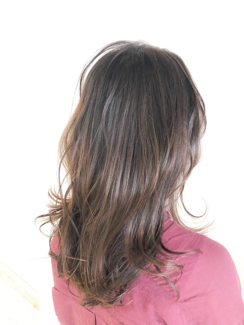 セミロング カラー ヘアアレンジ イルミナカラー ヘアカラー トリートメント ヘッドスパ レイヤー×ヘッドスパ ＊保田遥＊のヘアスタイル