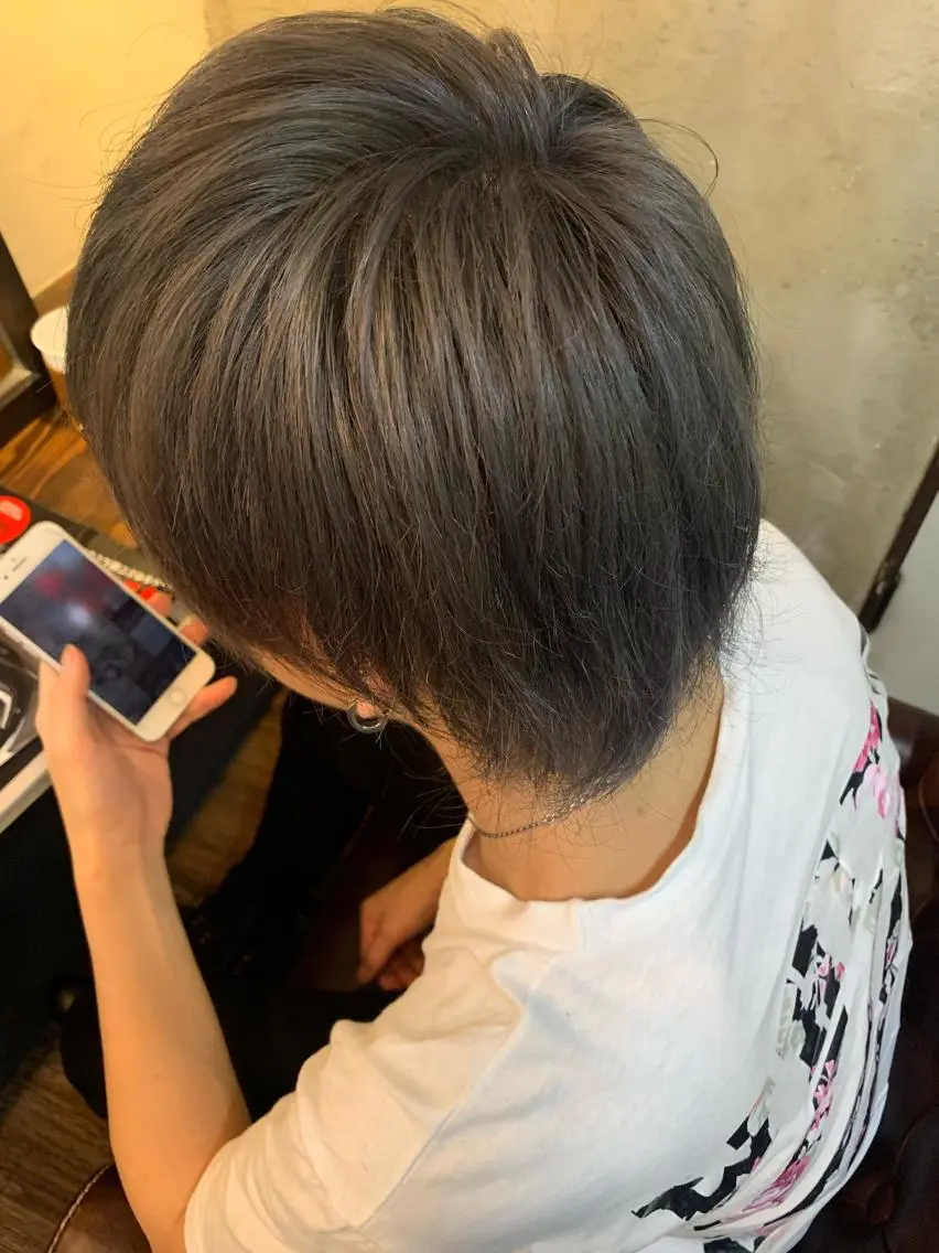 ミディアム カット ヘアカラー トリートメント ヘアセット ✨上村 潤平✨メンズヘア✨のヘアスタイル