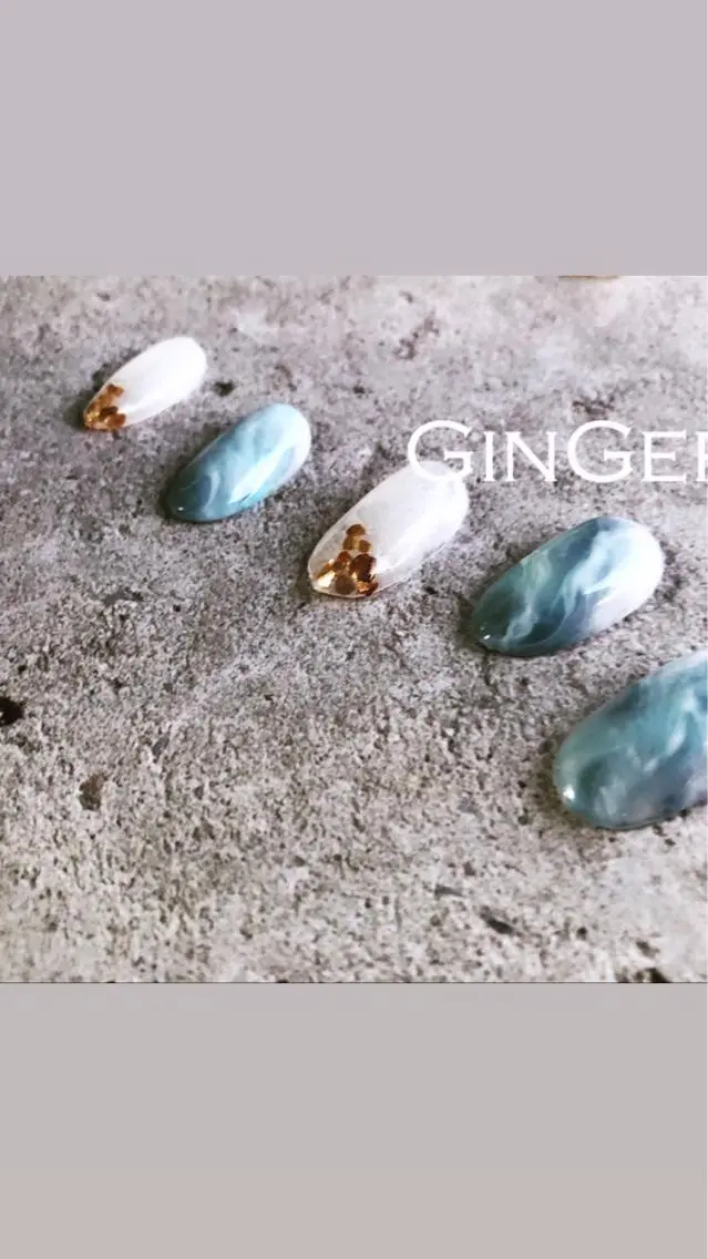ネイル フットネイル ginger nail&spaのネイルデザイン