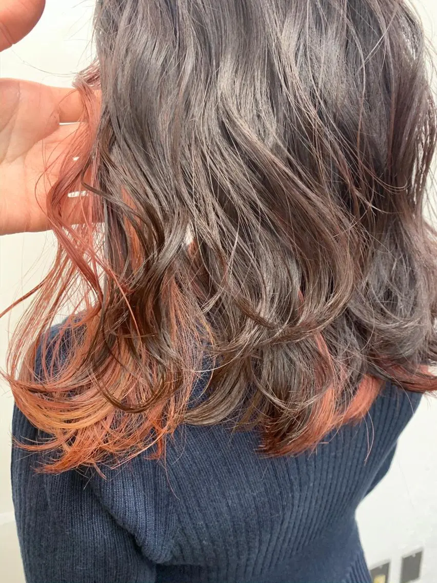 セミロング 初めてでも失敗しない 透明感カラー Miiのヘアスタイル
