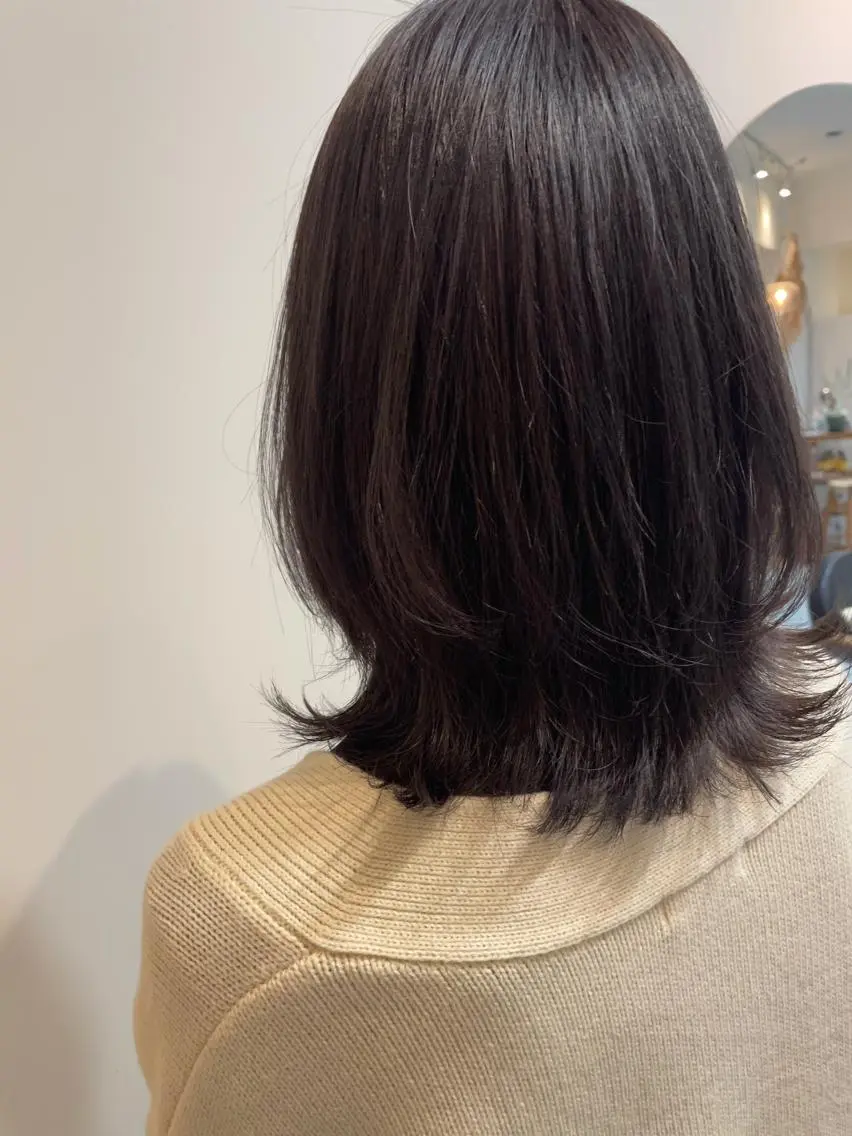 ミディアム カラー ラベンダーカラー カット トリートメント 中目黒🌼 🌼ハナのヘアスタイル
