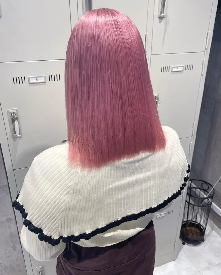 ミディアム カラー パーマ ヘアアレンジ メンズ キッズ ネイル マツエク・マツパ アイブロウ レイヤー/ダブル カラー/YURINAのヘアスタイル