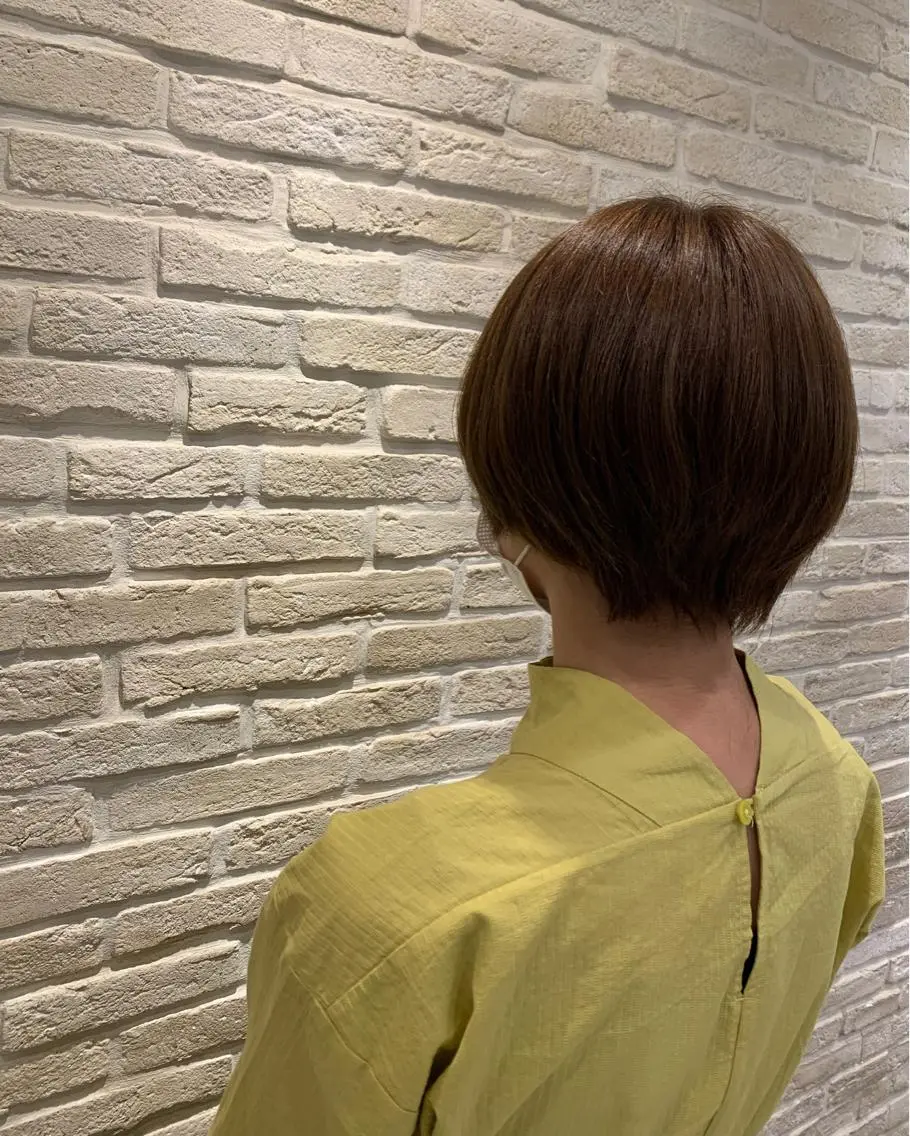 ショート カラー カット 中沢梨々花 🎀透明感カラーのヘアスタイル