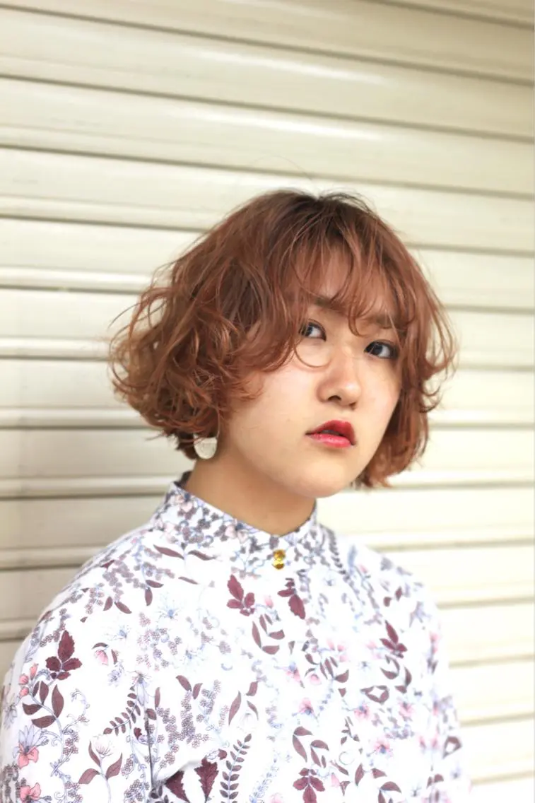 ミディアム カット ヘアカラー トリートメント tatsumi/ボブ ウルフ/レイヤーのヘアスタイル