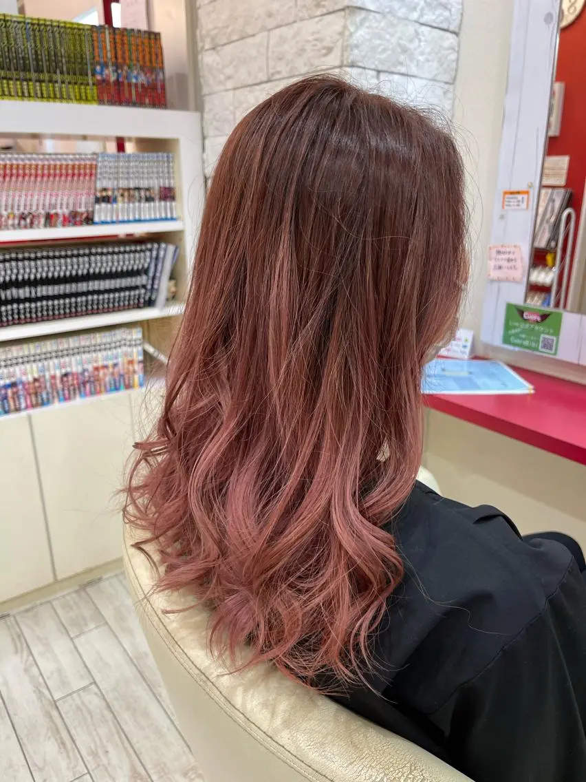 セミロング カラー アッシュ ブリーチ ブラウンカラー グラデーションカラー ブリーチなしカラー まさき✂︎ /ブリーチカラーのヘアスタイル