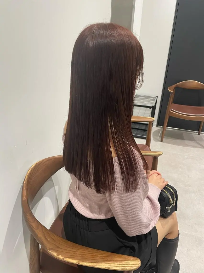 ミディアム カット ヘアカラー トリートメント minatsu 東京の技術を京都でのヘアスタイル