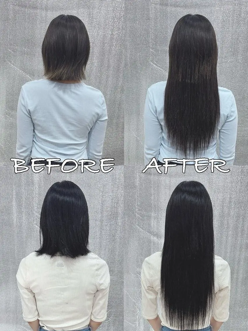 ロング カラー ヘアアレンジ シールエクステ バレイヤージュ ブリーチ ケアブリーチ ダブルカラー LIP 大阪本店 エクステ MISAのヘアスタイル