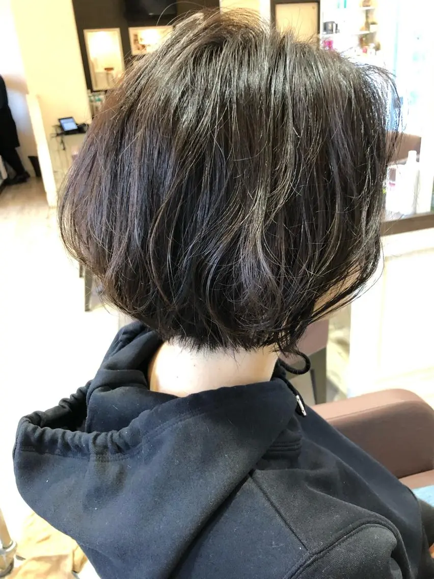 ミディアム カラー ヘアアレンジ ボブ 似合わせカット 上新庄NO1髪質改善 See.店長深田強のヘアスタイル