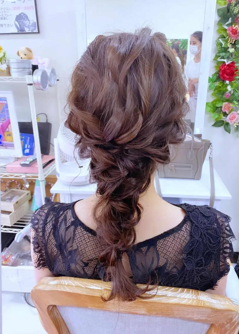 ヘアアレンジ ヘアセット ヘアセットサロン ココのヘアスタイル