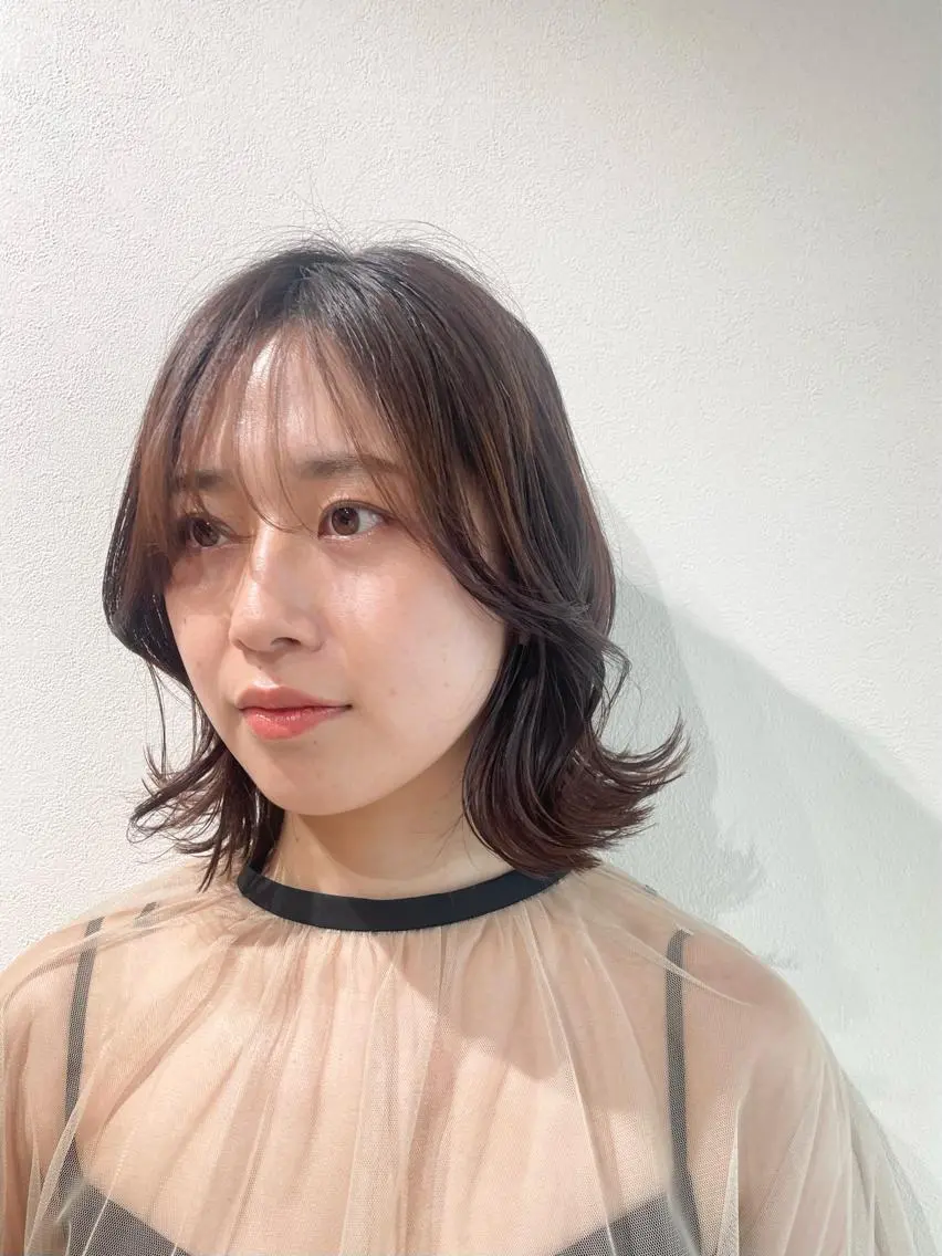 ミディアム ヘアアレンジ コトミ【メンズ】 【曲がる縮毛矯正】のヘアスタイル