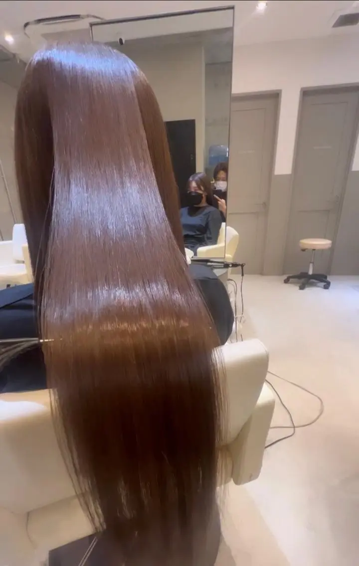 ロング トリートメント 酸熱トリートメント 髪質改善美容師 大森勝馬のヘアスタイル