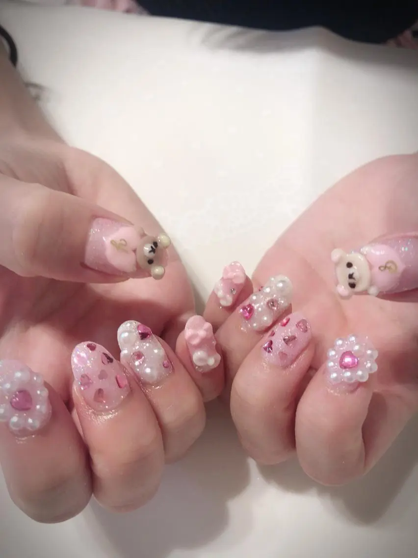 ネイル ピンク ハンドネイル * haruのネイルデザイン