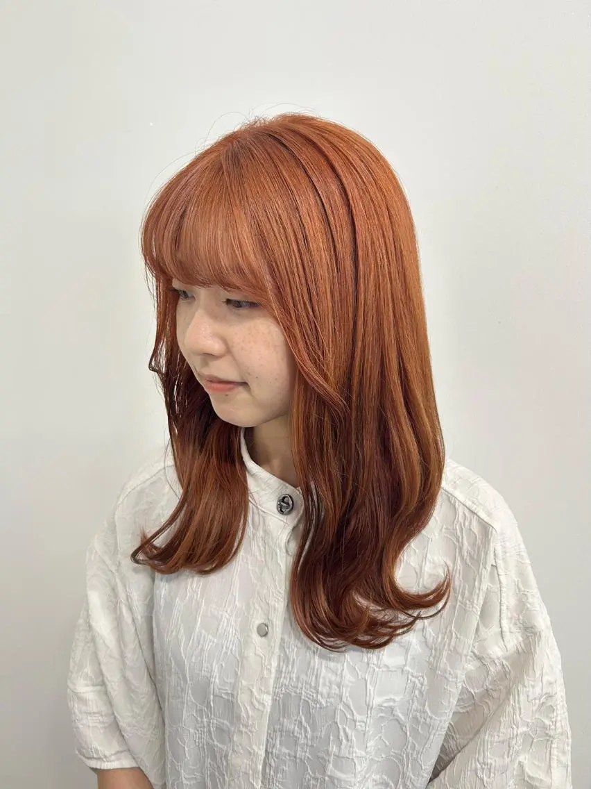 ロング ボブ 外国人風カラー 髪質改善 レイヤーカット ヘアカラー トリートメント MiRI💜地毛級 エクステ✖似合わせ技のヘアスタイル