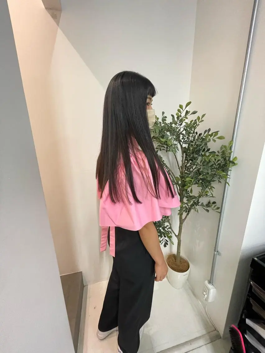 ロング パーマ キッズ 縮毛矯正 オトナヘア🌸 harukaのヘアスタイル