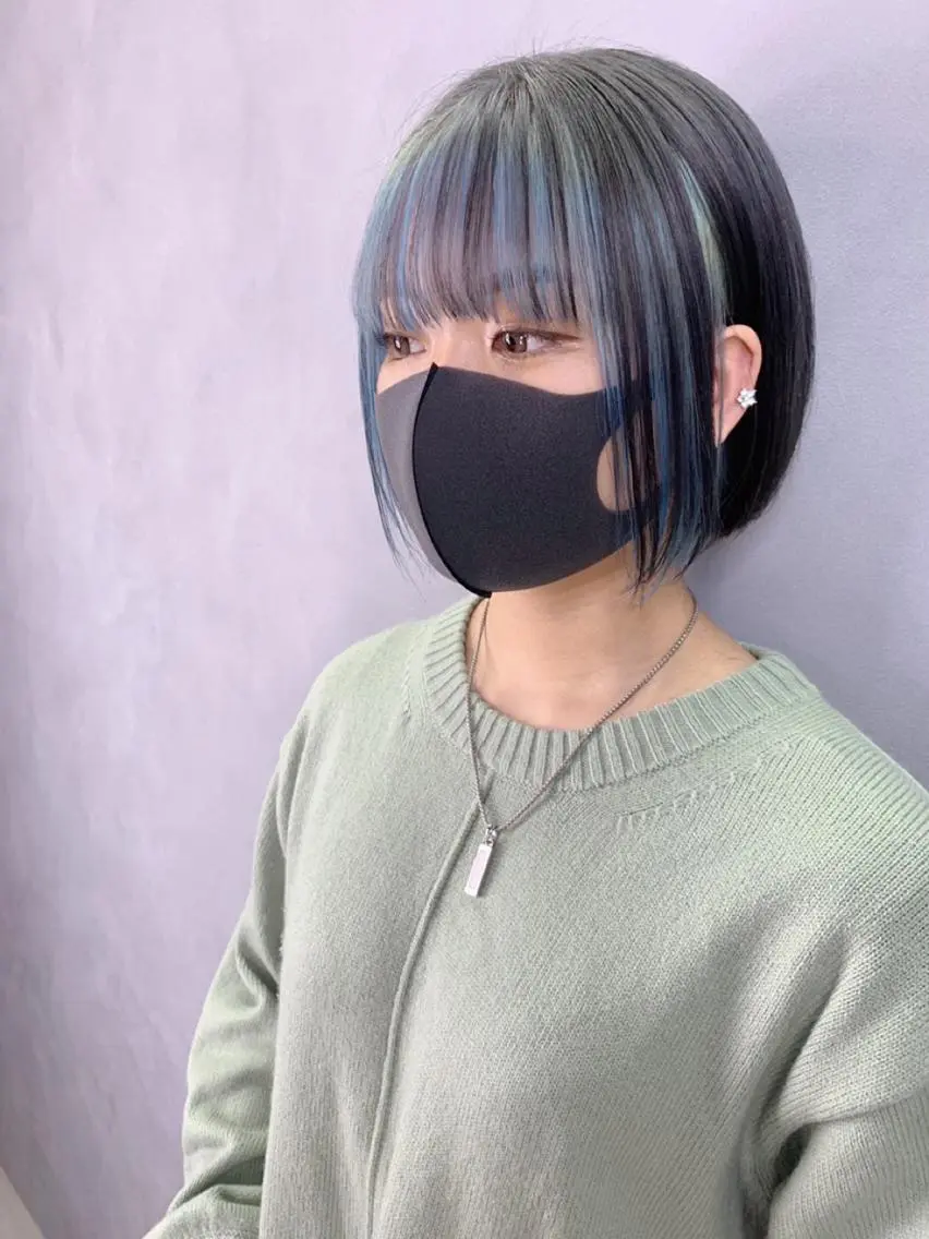ショート カラー ミストバング  フェイスフレーミング ウルトワ髪質改善 ディレクター/熊倉都のヘアスタイル