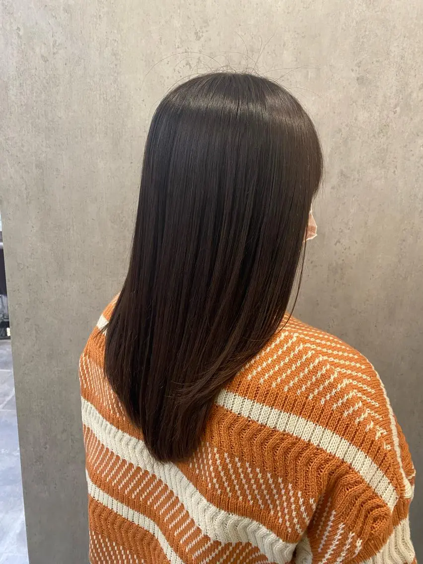 セミロング カラー ノンダメージ 🥑mikubanのヘアスタイル
