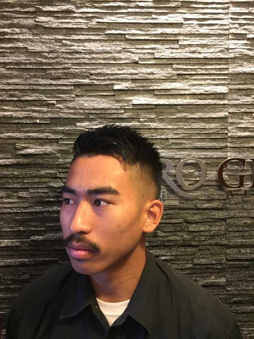 ショート メンズ フェードカット スキンフェード 池田 有輝士のヘアスタイル