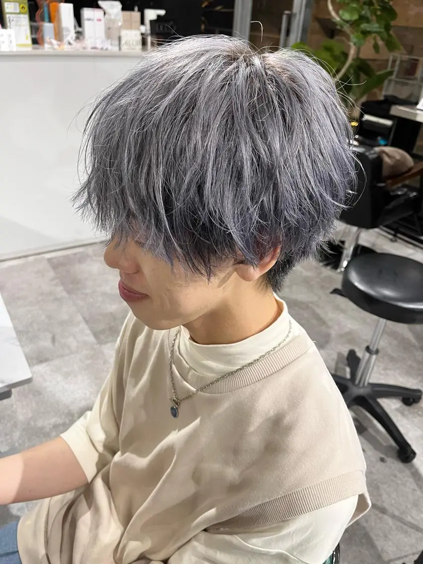 カラー ブリーチ 透明感カラー ハイトーンカラー ヘアカラー 複雑履歴修正/ keitoのヘアスタイル