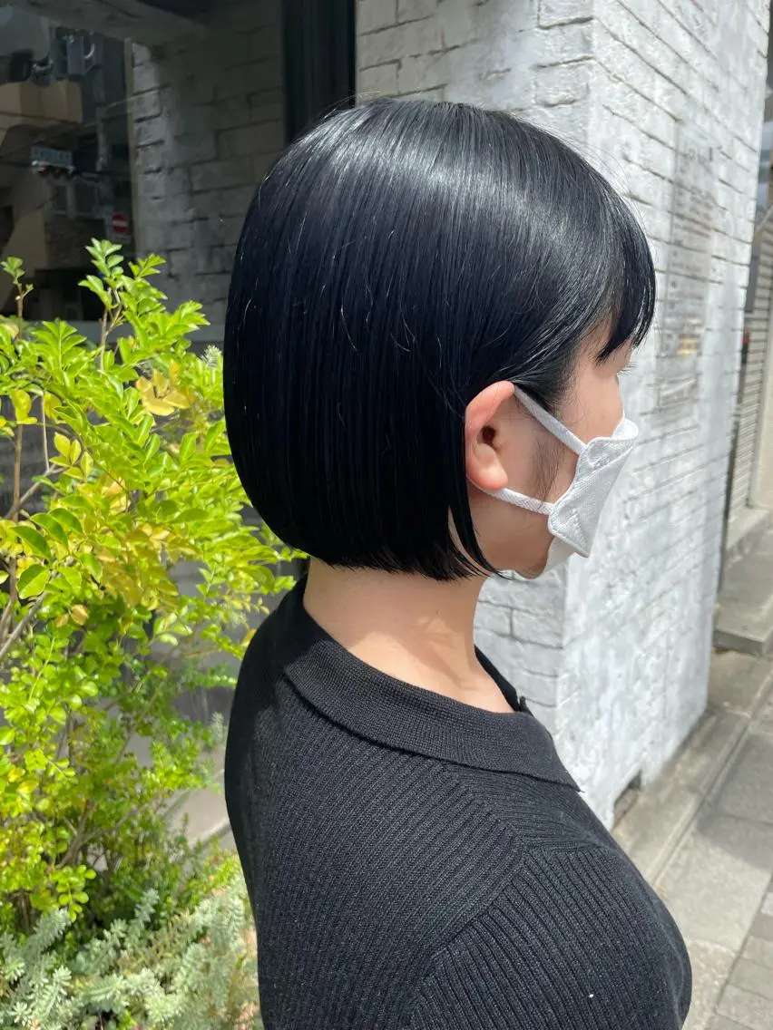 ショート ボブ 縮毛矯正 Lico hair 【烏丸丸太町】小西のヘアスタイル