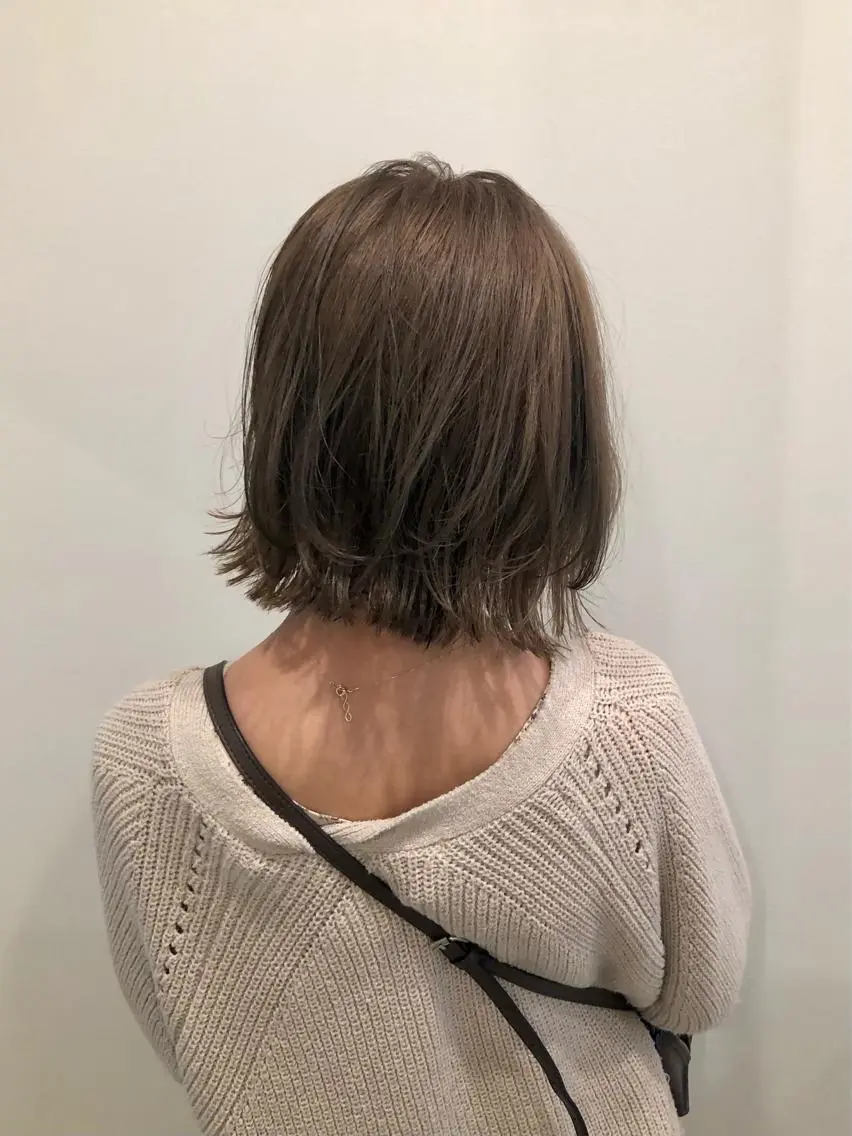 ショート カラー ブリーチ ブラウンカラー グレージュ オレンジ ニュアンスカラー🫧 加納のヘアスタイル