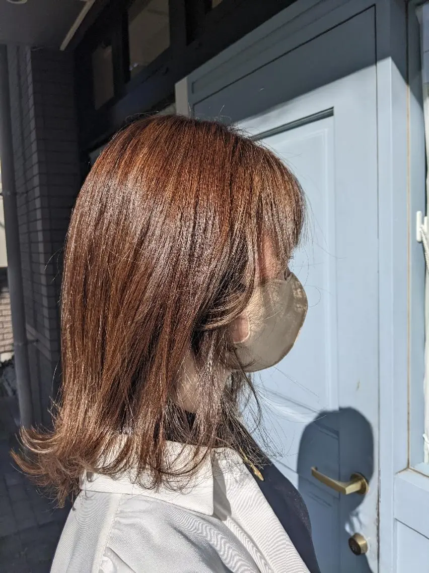 セミロング ヘアカラー 【泉中央】CLASS 中村のマツエク・マツパデザイン
