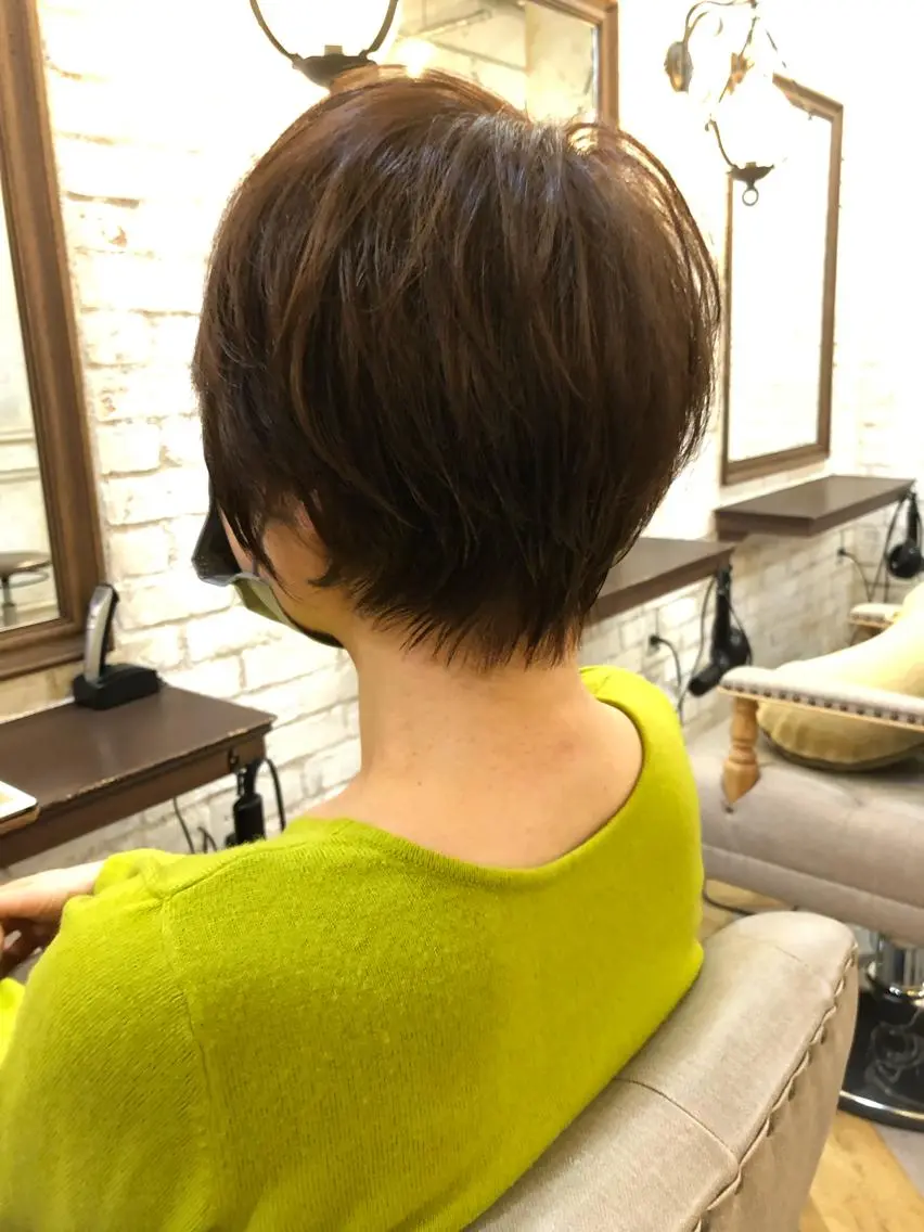 ショート カラー 鷺沼駅徒歩1分 キシタクのヘアスタイル