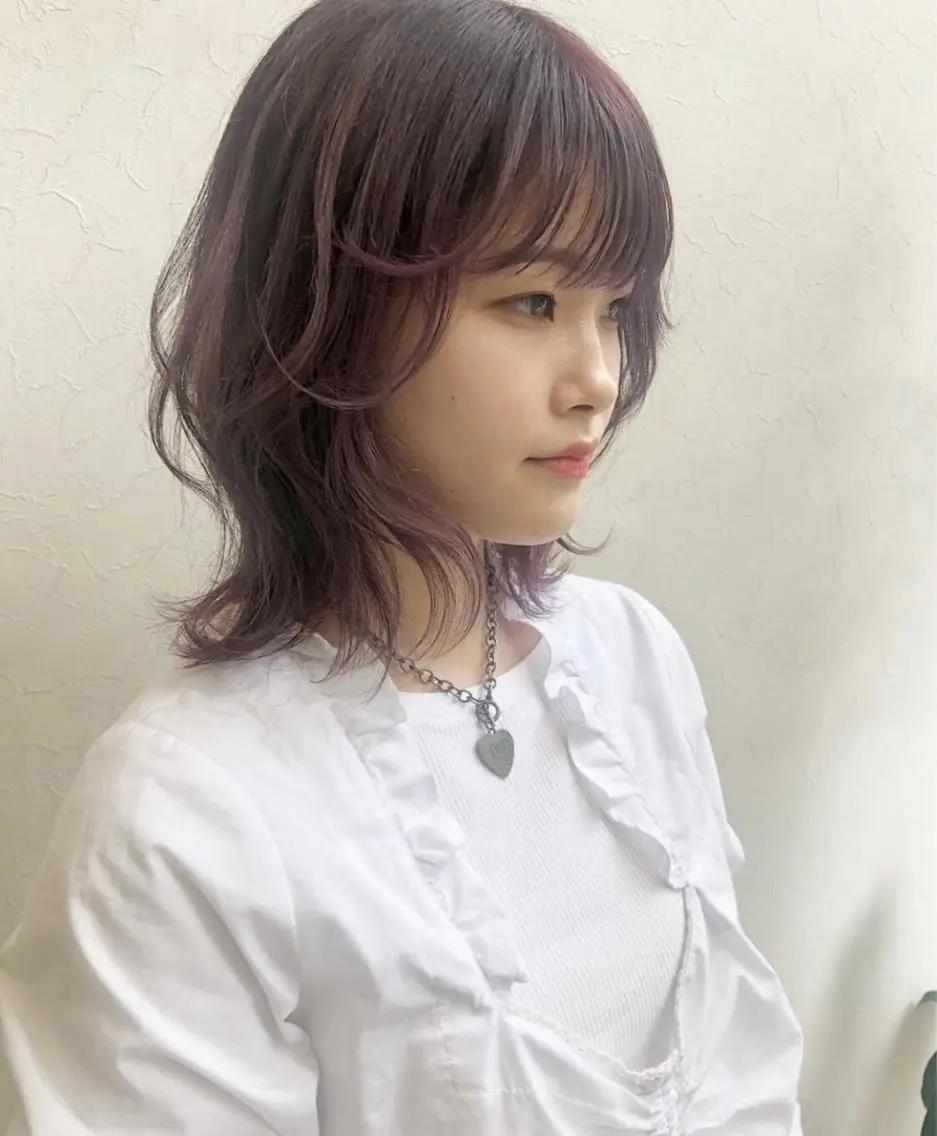 ミディアム カラー nakahara madokaのヘアスタイル
