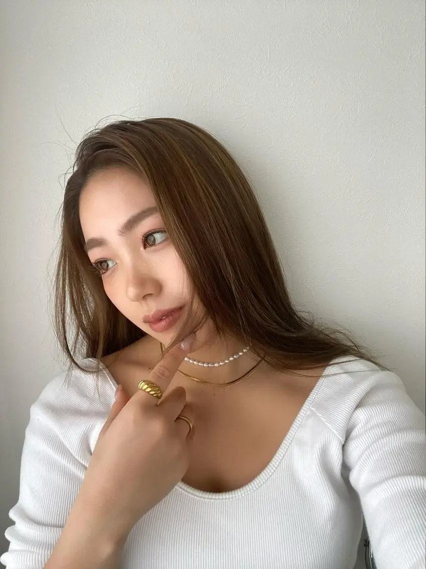 ロング カラー unopulir 景山 凌のヘアスタイル