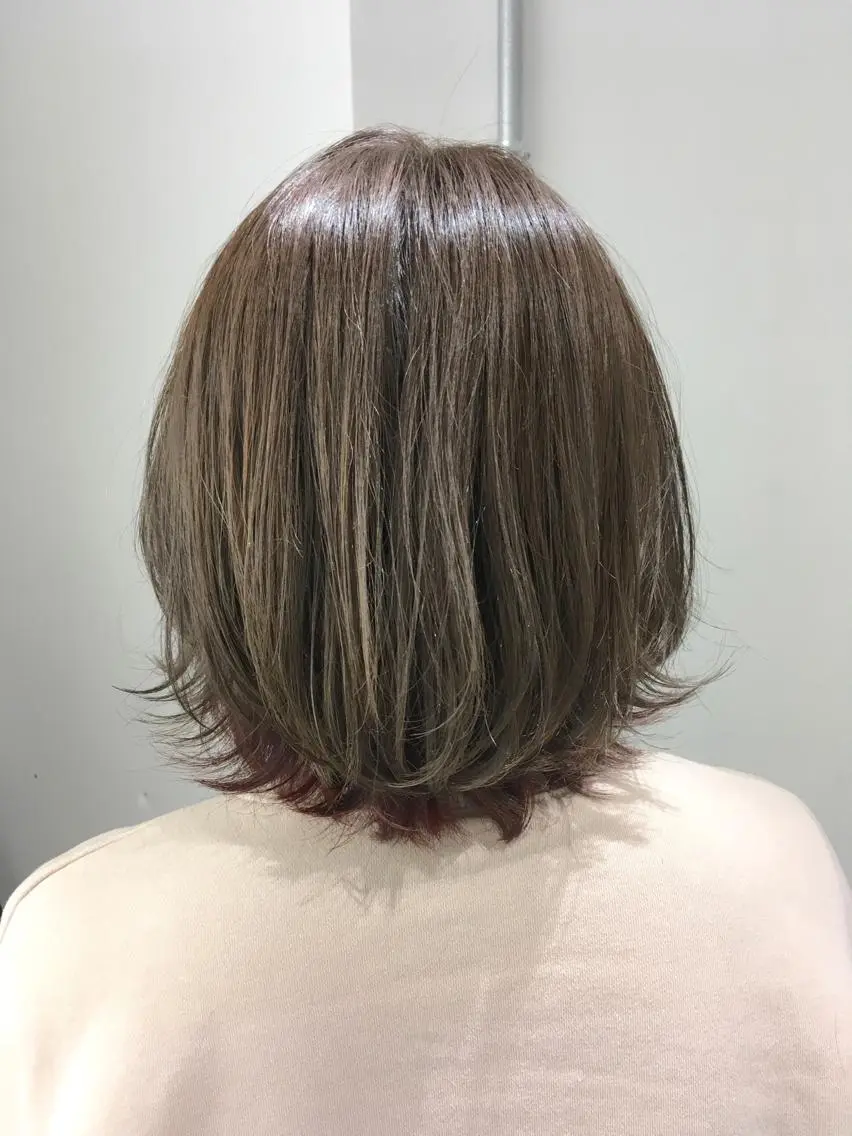 ショート カラー ベージュカラー フォギーベージュ ピンクカラー yoshi ☆のヘアスタイル