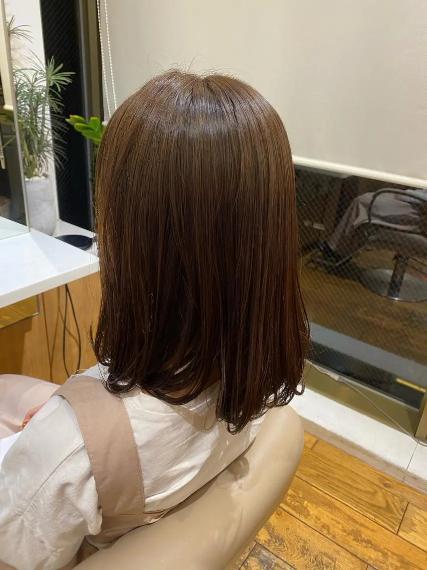 ミディアム カラー ヘアカラー 門崎未依/レイヤー/ メンズカット🪿🌼のヘアスタイル