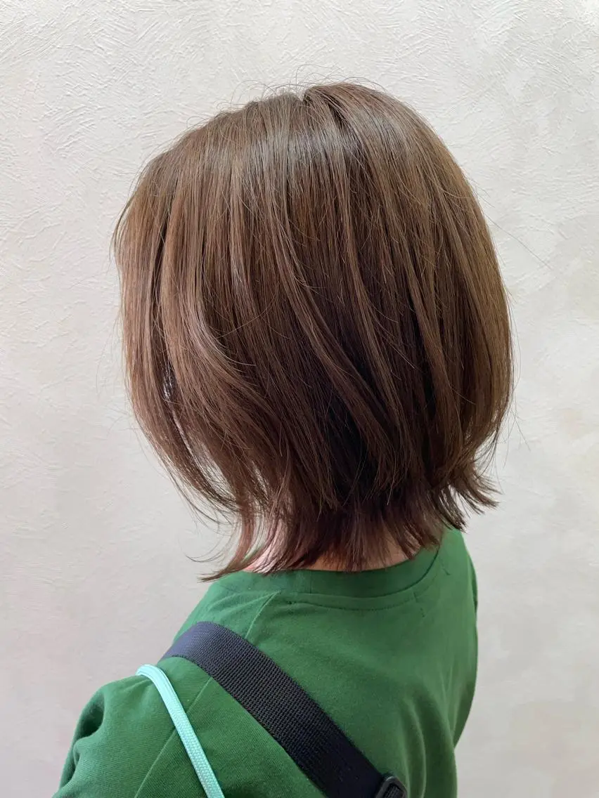 ショート カラー 透明感カラー 縮毛矯正 トリートメント 加藤 産休につき８月末までのヘアスタイル