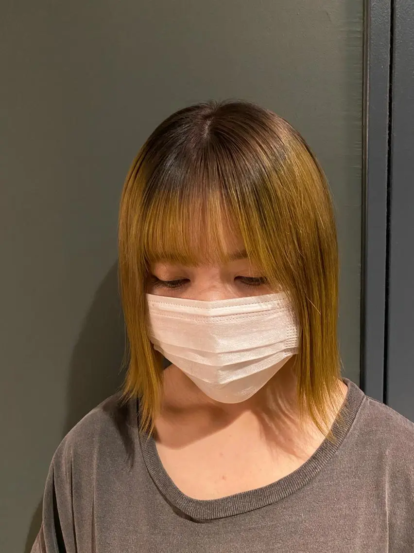 ミディアム カラー stylist トモヤのヘアスタイル