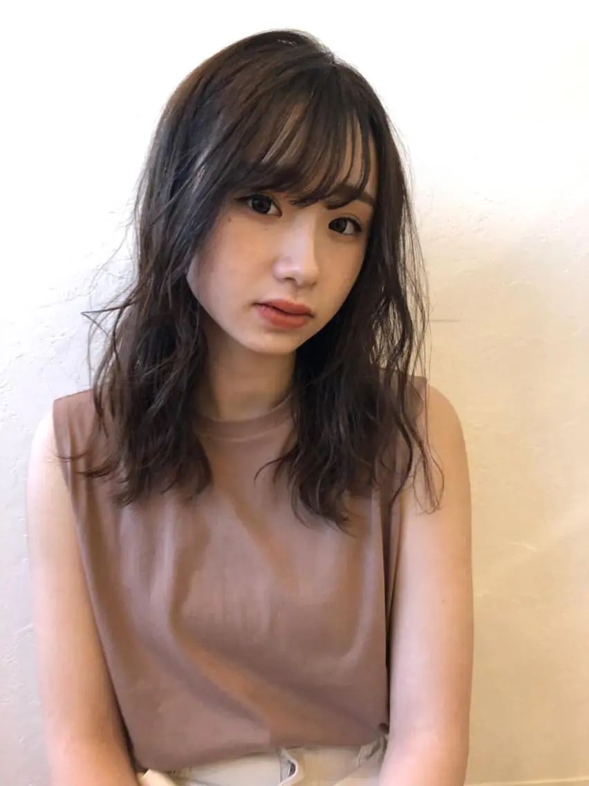セミロング パーマ 遠藤 和美のヘアスタイル