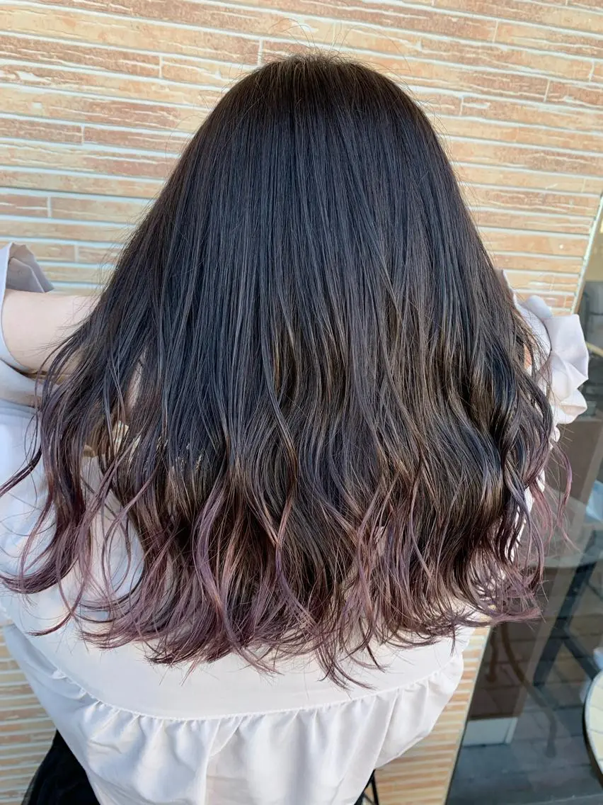 ロング ハイライト 髪質改善 韓国風ヘア 縮毛矯正 メンズスタイル バレイヤージュ　齋藤のヘアスタイル