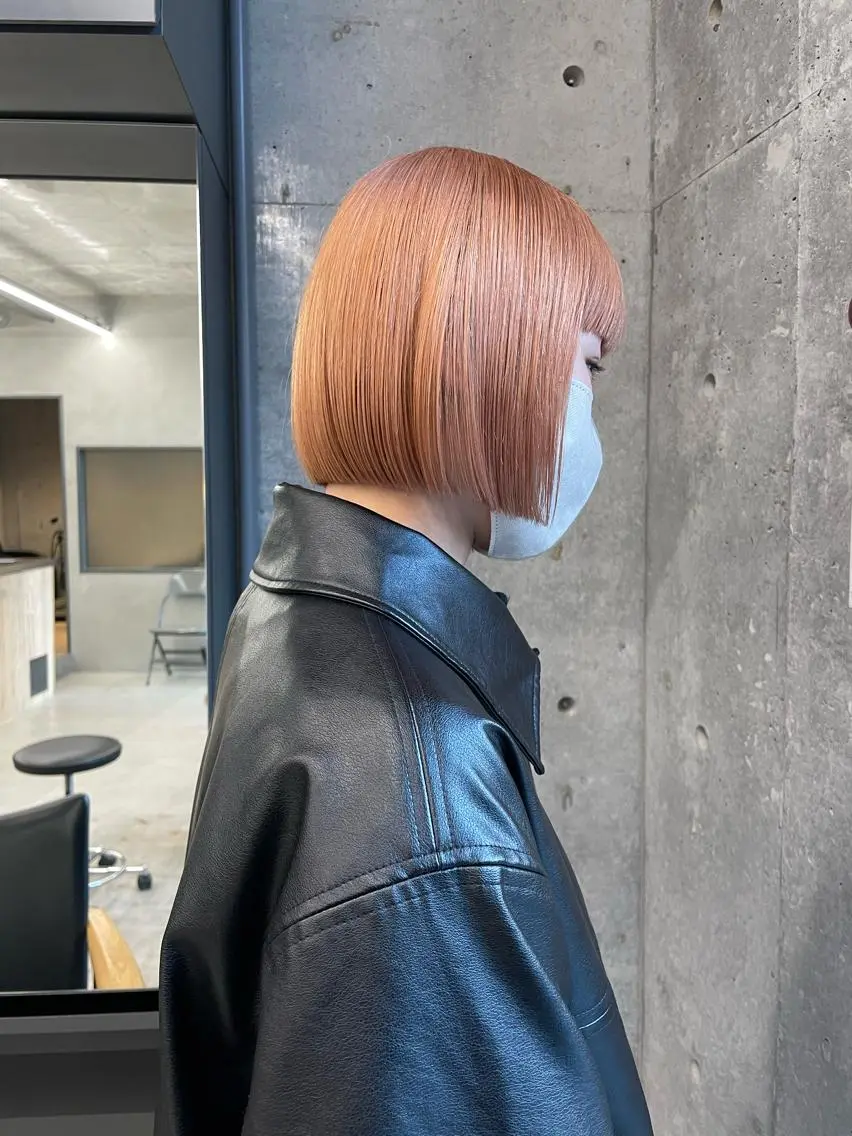 ミディアム カラー カット ヘアカラー トリートメント 佐伯 和佳のヘアスタイル